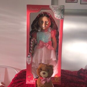 Our generation candie Limited edition, Christmas doll peppermint bear